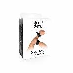 Чоловічі шкіряні наручники Art of Sex - Man Handcuffs Speedway L-2XL, колір чорний - мініатюра 4