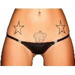 русики з мокрим ефектом Noir Handmade P005 Panties XL, відкриваються збоку - мініатюра 4