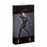 Комбінезон Noir Handmade F162 Powerwetlook overall with leash and two-way zipper, M, мокрий ефект - мініатюра 5