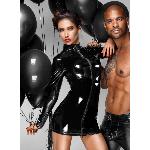 Сукня з мокрим ефектом Noir Handmade F187 PVC mini dress, L - мініатюра 4