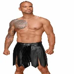 Чоловіча спідниця гладіатора Noir Handmade H053 Eco leather men's gladiator skirt, M, екошкіра - мініатюра 1