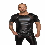 Футболка з мокрим ефектом Noir Handmade H056 Men's T-shirt made of powerwetlook, L - мініатюра 1
