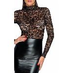 Сукня з мереживним топом Noir Handmade F228 Midi dress with soft lace top, L, мокрий ефект - мініатюра 3