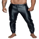 Чоловічі трегінси Noir Handmade H063 Powerwetlook treggings, S, мокрий ефект - мініатюра 1