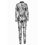 Сітчастий бодістокінг Noir Handmade F237 Long tulle overall, M - мініатюра 6