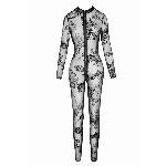 Сітчастий бодістокінг Noir Handmade F237 Long tulle overall, M - мініатюра 5