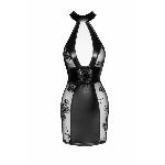 Сукня Noir Handmade F238 Short tulle dress with powerwetlook inserts, 3XL - мініатюра 4