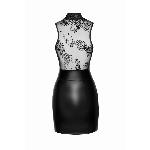 Сукня Noir Handmade F241 Short dress with powerwetlook skirt and tulle top, S - мініатюра 6