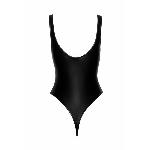 Боді з мокрим ефектом Noir Handmade F244 Powerwetlook body with high cut bottom hem, M - мініатюра 5
