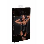 Боді з мокрим ефектом Noir Handmade F244 Powerwetlook body with high cut bottom hem, XL - мініатюра 6