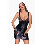 Сукня з мокрим ефектом Noir Handmade F254 Powerwetlook mini-dress, S - мініатюра 3