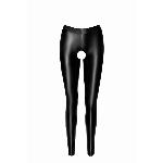 Легінси Noir Handmade F304 Taboo, S, black, під латекс, відкриті сідниці та промежина - мініатюра 4