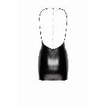Сукня Noir Handmade F307 Mirage, M, black, міні, під латекс, відкрита спина, декор зі стразів - мініатюра 5