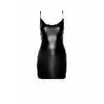 Сукня Noir Handmade F307 Mirage, 3XL, black, міні, під латекс, відкрита спина, декор зі стразів - мініатюра 4