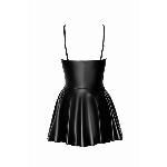 Сукня Noir Handmade F308 Dreamer, XXL, міні, під латекс, відкриті плечі, спідниця кльош, блискавка спереду - мініатюра 6