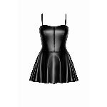 Сукня Noir Handmade F308 Dreamer, 3XL, міні, під латекс, відкриті плечі, спідниця кльош, блискавка спереду - мініатюра 5