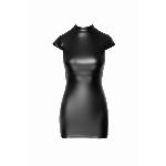 Сукня Noir Handmade F309 Fantasy, S, black, міні, під латекс, короткий рукав, шнурівка ззаду - мініатюра 4