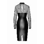 Сукня Noir Handmade F310 Sublime, L, black, міді, мокрий ефект, верх — сітка, довгий рукав - мініатюра 5