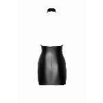 Сукня Noir Handmade F311 Eros, M, black, міні, спідниця під латекс, верх — сітка, відкрита спина - мініатюра 5