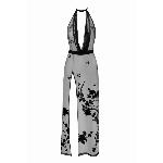 Сукня Noir Handmade F312 Divinity, XL, black, прозора, до підлоги, відкрита спина, розріз збоку - мініатюра 4