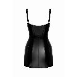 Сукня Noir Handmade F320 Starlet, XXL, під латекс, міні, блискавка по всій довжині, кільце на поясі - мініатюра 8