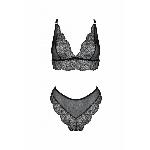 Комплект Passion AMBERLY SET black, L/XL, бралет і трусики бразиліана - мініатюра 3