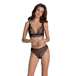 Комплект Passion AMBERLY SET black, XXL/XXXL, бралет і трусики бразиліана - мініатюра 1