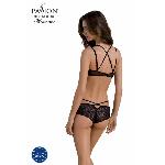 Комплект Passion DROSERA BIKINI black, L/XL, бюстгальтер і трусики-кюлоти - мініатюра 2