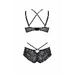 Комплект Passion DROSERA BIKINI black, XXL/XXXL, бюстгальтер і трусики-кюлоти - мініатюра 4
