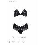 Комплект Passion KERRIA BIKINI black, L/XL, бралет і трусики-бікіні - мініатюра 5