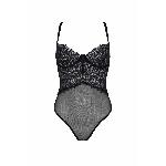Боді Passion KERRIA BODY black, S/M, з високими вирізами та верхом балконет - мініатюра 3