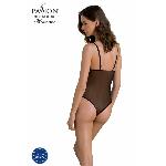 Боді Passion KERRIA BODY black, XXL/XXXL, з високими вирізами та верхом балконет - мініатюра 2