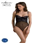 Боді Passion KERRIA BODY black, XXL/XXXL, з високими вирізами та верхом балконет - мініатюра 1