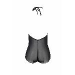 Боді Passion LEAFA BODY black, XXL/XXXL на зав'язках, м'яка чашка, низ у вигляді шортиків - мініатюра 4