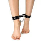 Поножі з екошкіри Art of Sex - Legcuffs Emoji - мініатюра 1