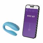 Смарт-вібратор для пар We-Vibe Sync GO Turquoise, тревел-кейс - мініатюра 5