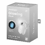 Вакуумний кліторальний стимулятор з вібрацією Satisfyer Glowing Ghost White, світиться в темряві - мініатюра 3