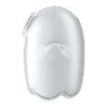 Вакуумний кліторальний стимулятор з вібрацією Satisfyer Glowing Ghost White, світиться в темряві - мініатюра 6