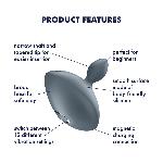 Анальна вібропробка Satisfyer Booty Absolute Beginners 4, для початківців, ввідна частина 3 см - мініатюра 5