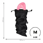 Мішок для секс-іграшок Satisfyer Treasure Bag M, чорний, на шнурку - мініатюра 1