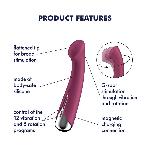Вібратор з ротацією Satisfyer Spinning G-Spot 1 Red, плоский майданчик для стимуляції точки G - мініатюра 7