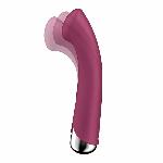 Вібратор з ротацією Satisfyer Spinning G-Spot 1 Red, плоский майданчик для стимуляції точки G - мініатюра 2