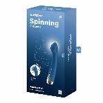 Вібратор з ротацією Satisfyer Spinning G-Spot 1 Blue, плоский майданчик для стимуляції точки G - мініатюра 8