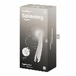 Вібратор з ротацією Satisfyer Spinning G-Spot 1 Beige, плоский майданчик для стимуляції точки G - мініатюра 8