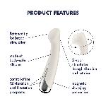 Вібратор з ротацією Satisfyer Spinning G-Spot 1 Beige, плоский майданчик для стимуляції точки G - мініатюра 7