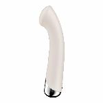 Вібратор з ротацією Satisfyer Spinning G-Spot 1 Beige, плоский майданчик для стимуляції точки G - мініатюра 3