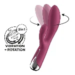 Вібратор-кролик з ротацією Satisfyer Spinning Rabbit 1 Red, 3 мотори - мініатюра 1