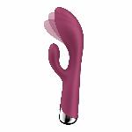 Вібратор-кролик з ротацією Satisfyer Spinning Rabbit 1 Red, 3 мотори - мініатюра 8