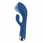 Вібратор-кролик з ротацією Satisfyer Spinning Rabbit 1 Blue, 3 мотори - мініатюра 7