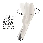 Вібратор-кролик з ротацією Satisfyer Spinning Rabbit 1 Beige, 3 мотори - мініатюра 1